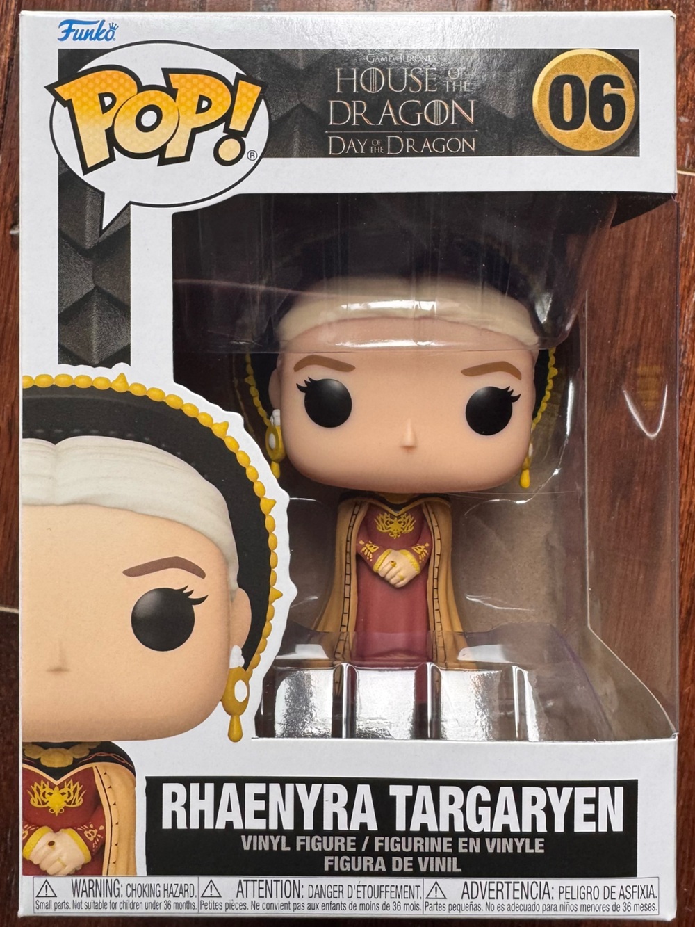 Funko Vinyl Figure - Rhaenyra Targaryen, Red and Gold Female Character